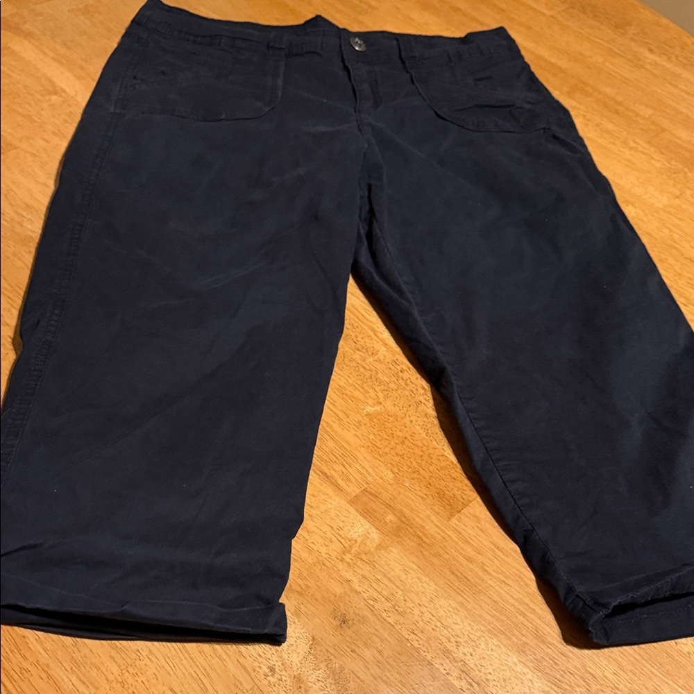 Elegant Navy Women's Capris